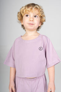 Crop Top Lilac Logo - Baby
