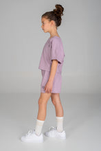 Crop Top Shorts Set Lilac